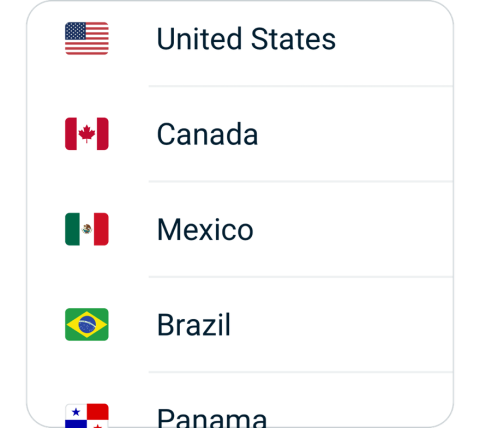 Heibao China VPN connect step 2, choose VPN server location Heibao China VPN connect step 2, choose VPN server location